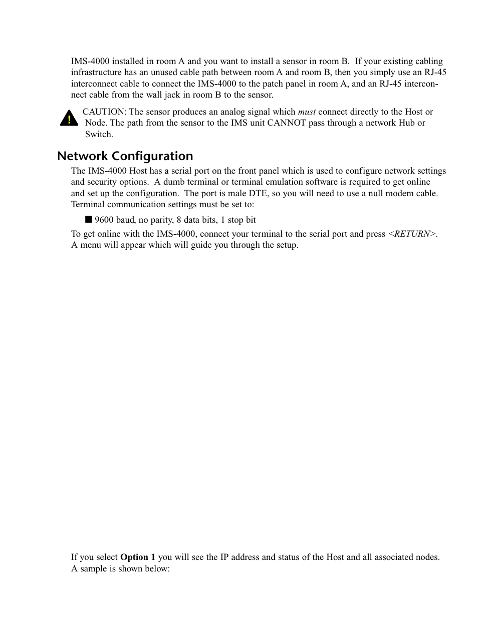 Network configuration | Phonetics IMS-4000 User Manual | Page 25 / 166