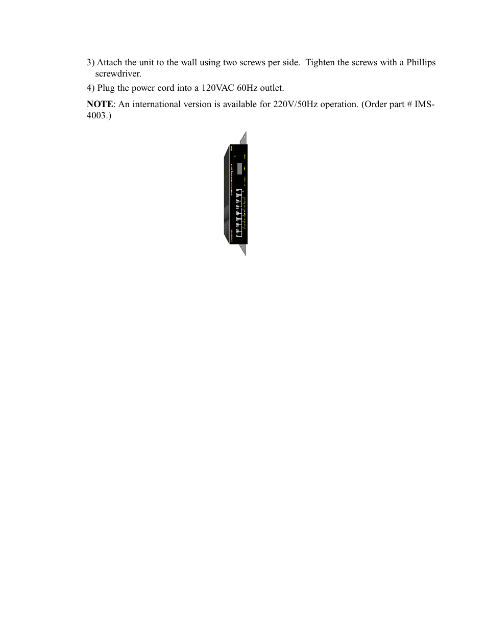 Tabletop installation, Connecting sensors, Tabletop installation connecting sensors | Phonetics IMS-4000 User Manual | Page 35 / 166