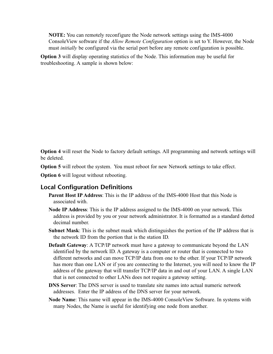 Local configuration definitions | Phonetics IMS-4000 User Manual | Page 37 / 166