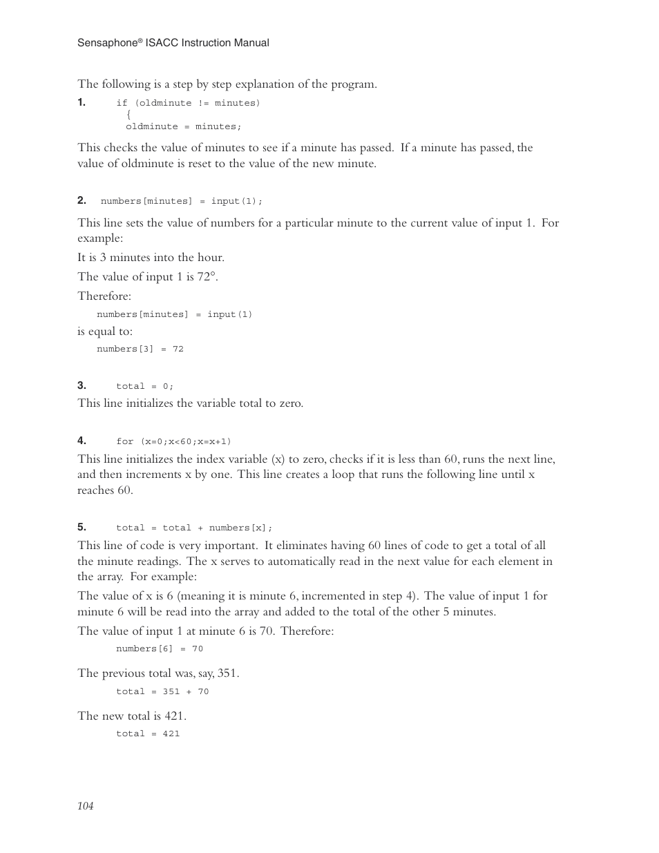 Phonetics Sensaphone ISACC 5000 User Manual | Page 104 / 143