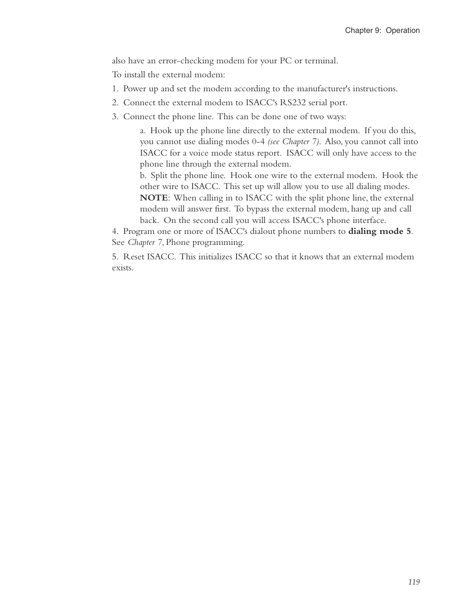 Phonetics Sensaphone ISACC 5000 User Manual | Page 119 / 143