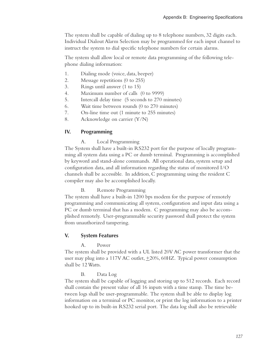 Phonetics Sensaphone ISACC 5000 User Manual | Page 127 / 143
