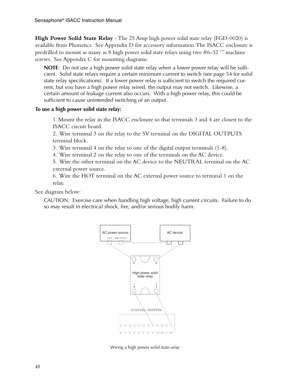 Phonetics Sensaphone ISACC 5000 User Manual | Page 48 / 143