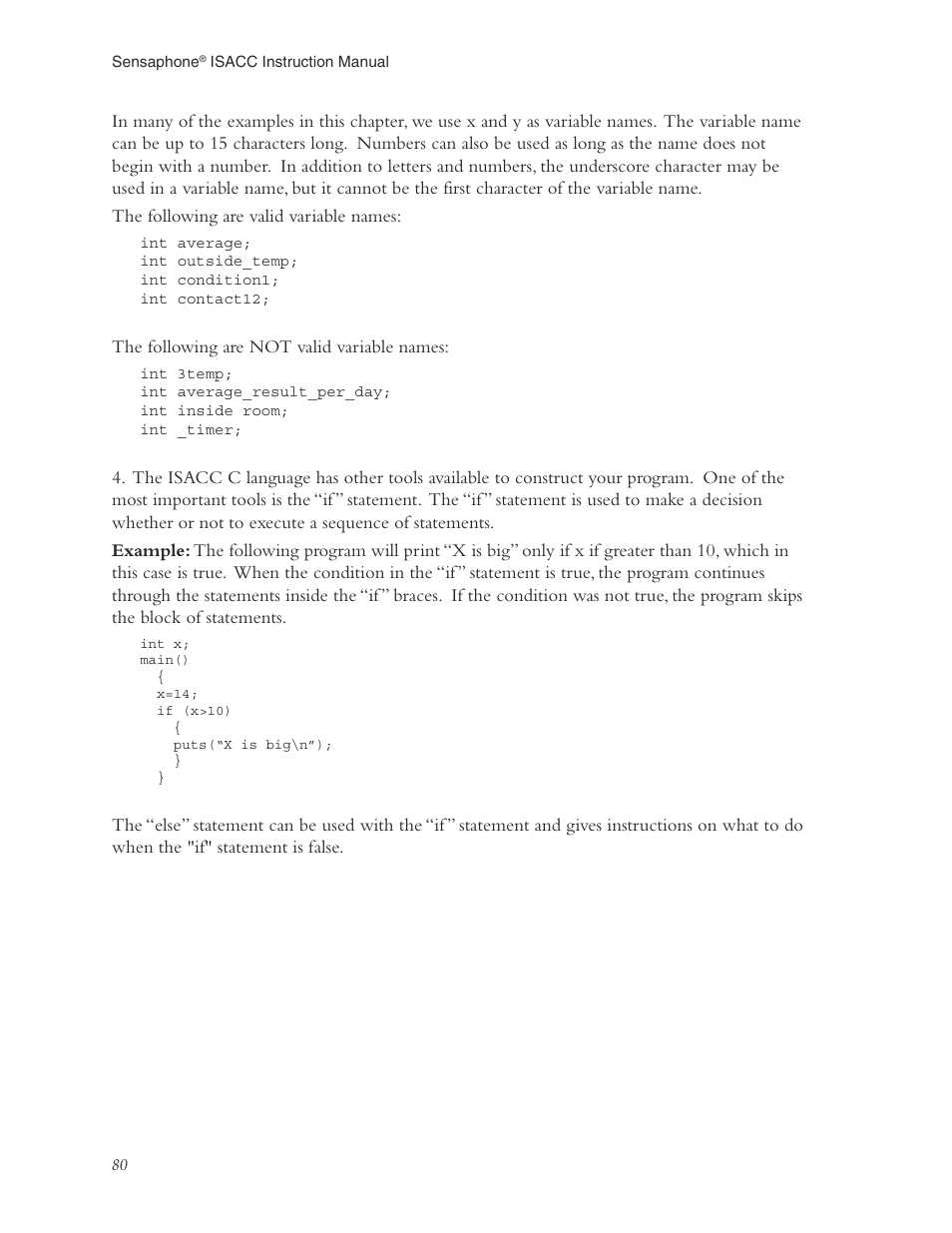 Phonetics Sensaphone ISACC 5000 User Manual | Page 80 / 143