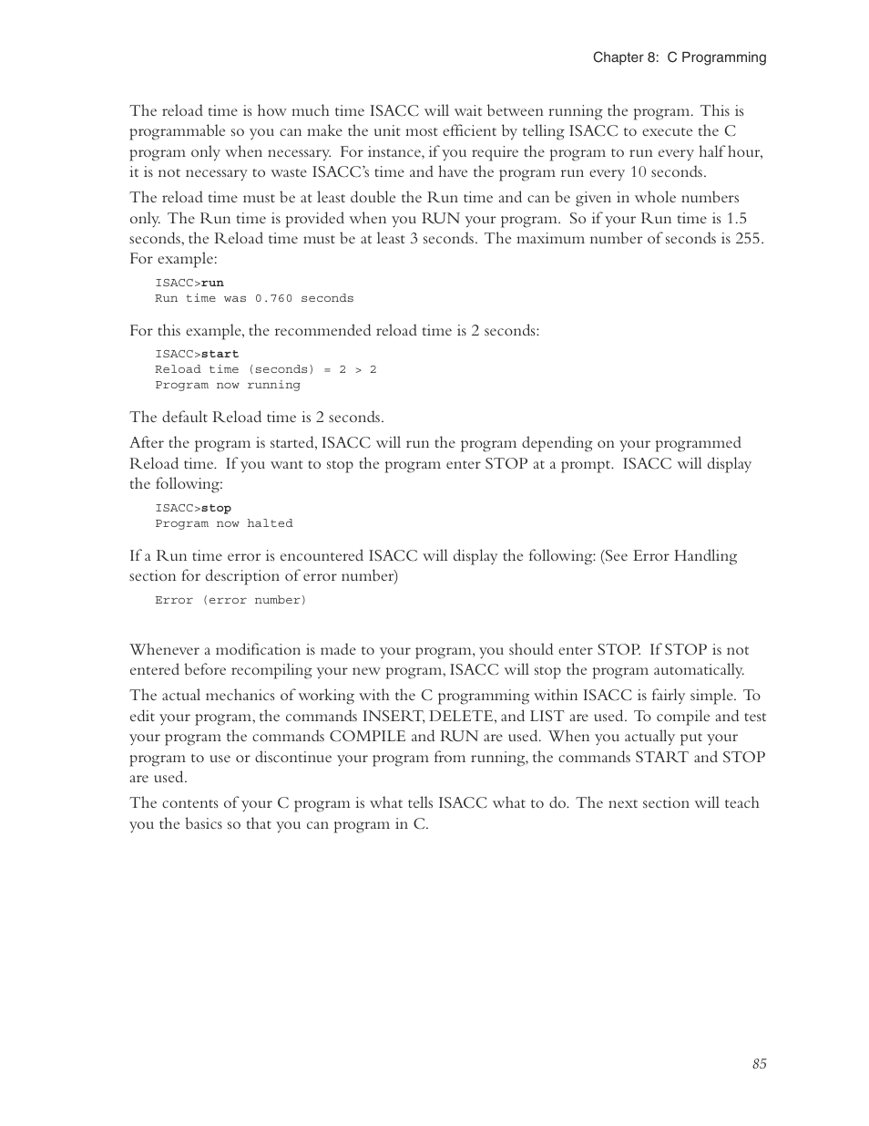 Phonetics Sensaphone ISACC 5000 User Manual | Page 85 / 143