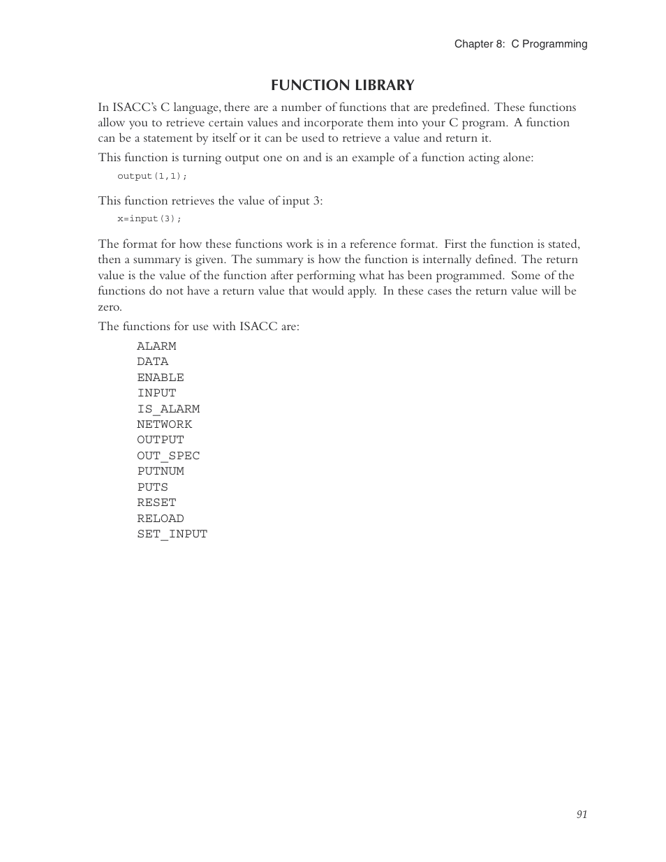 Function library | Phonetics Sensaphone ISACC 5000 User Manual | Page 91 / 143
