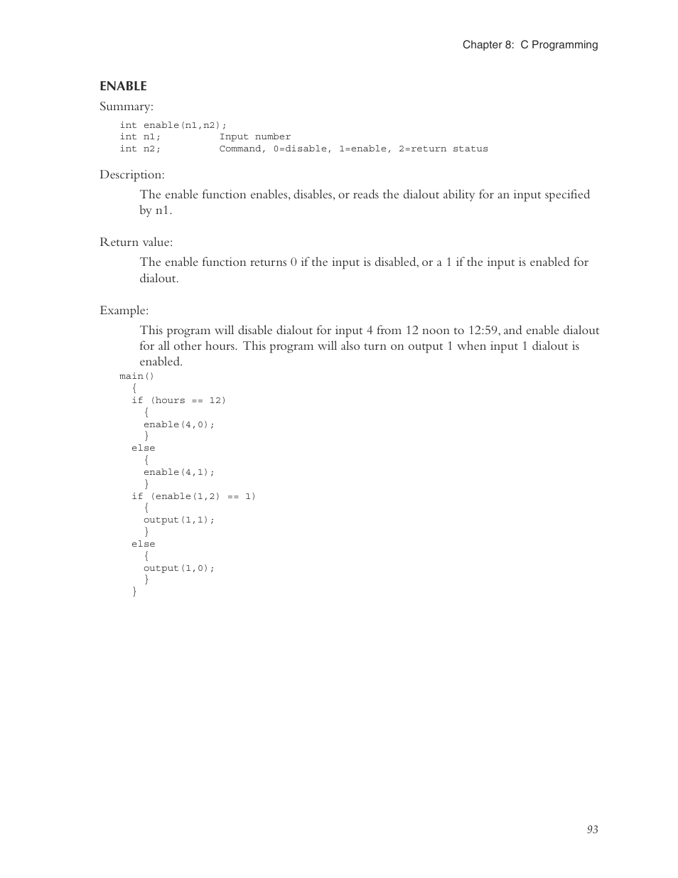 Enable | Phonetics Sensaphone ISACC 5000 User Manual | Page 93 / 143