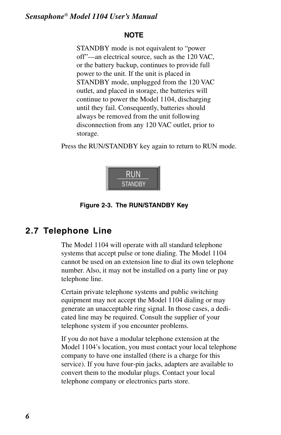 7 telephone line | Phonetics 1104 User Manual | Page 18 / 110