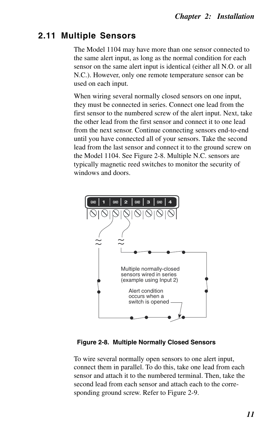 11 multiple sensors | Phonetics 1104 User Manual | Page 23 / 110