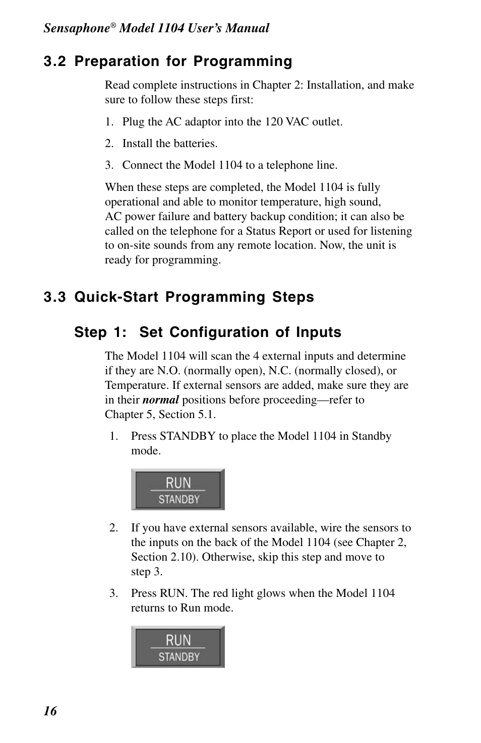2 preparation for programming, 3 quick-start programming steps | Phonetics 1104 User Manual | Page 28 / 110