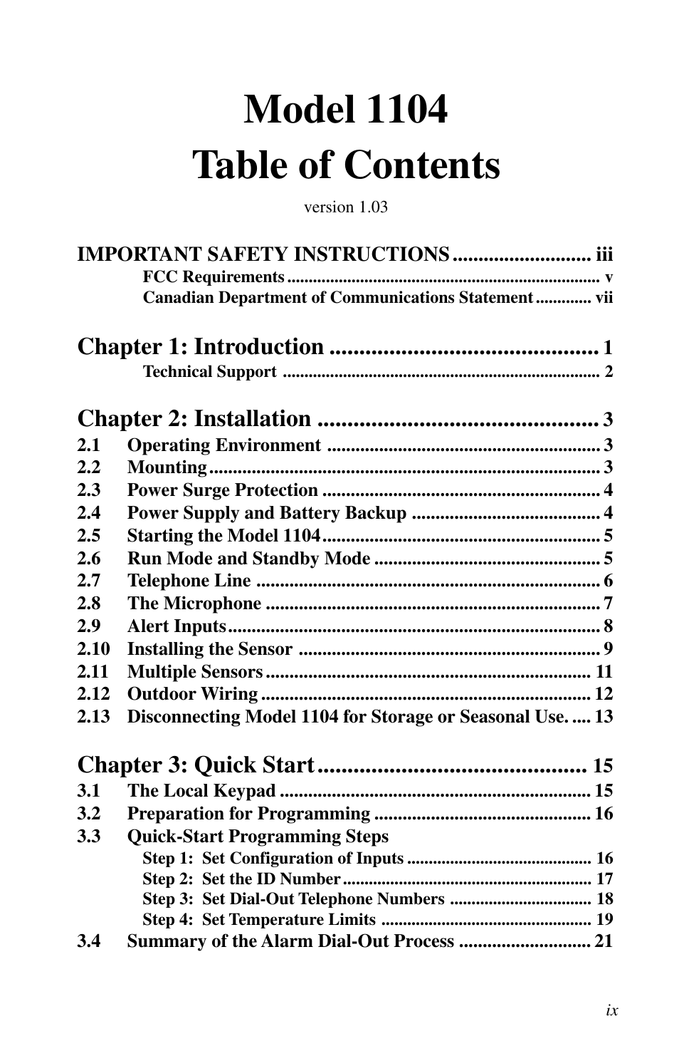 Phonetics 1104 User Manual | Page 9 / 110