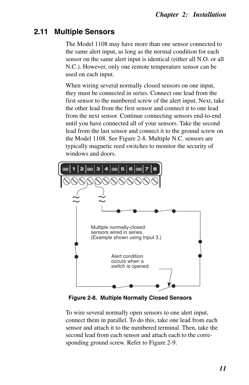 Multiple sensors | Phonetics 1108 User Manual | Page 23 / 110