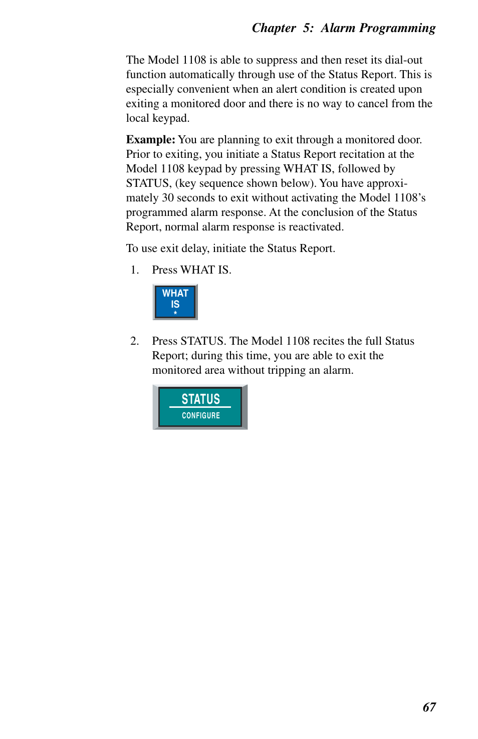 Status | Phonetics 1108 User Manual | Page 79 / 110