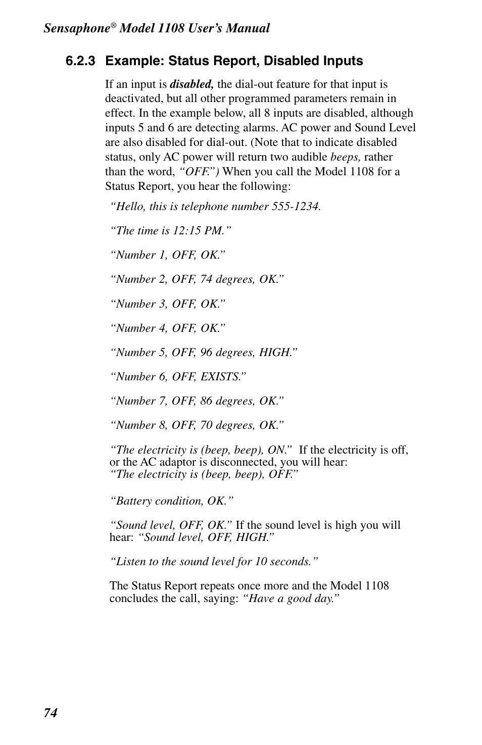 Phonetics 1108 User Manual | Page 86 / 110