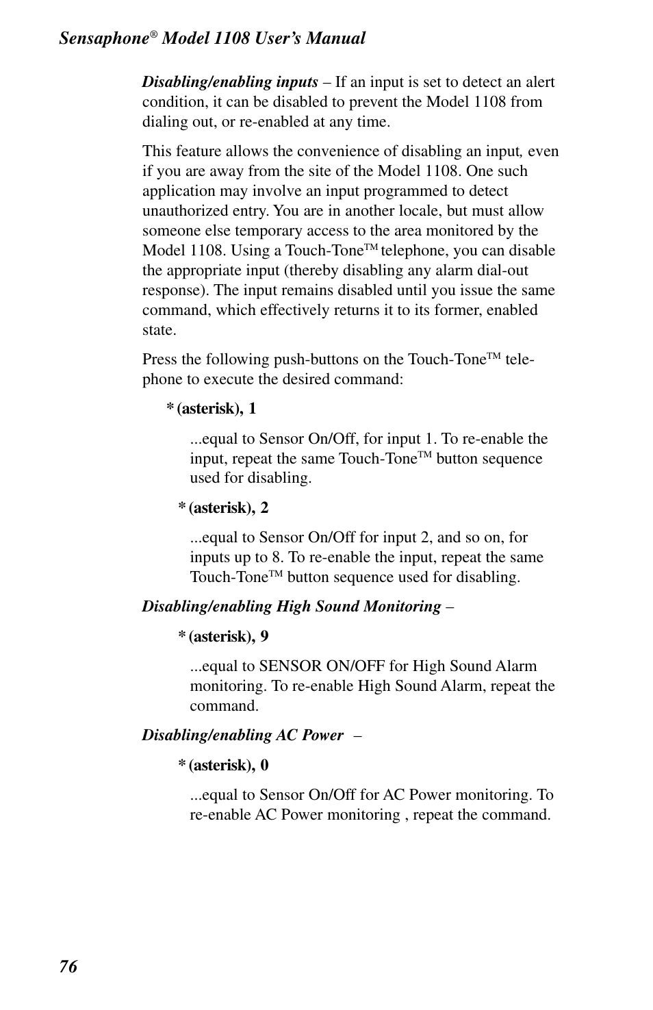 Sensaphone | Phonetics 1108 User Manual | Page 88 / 110