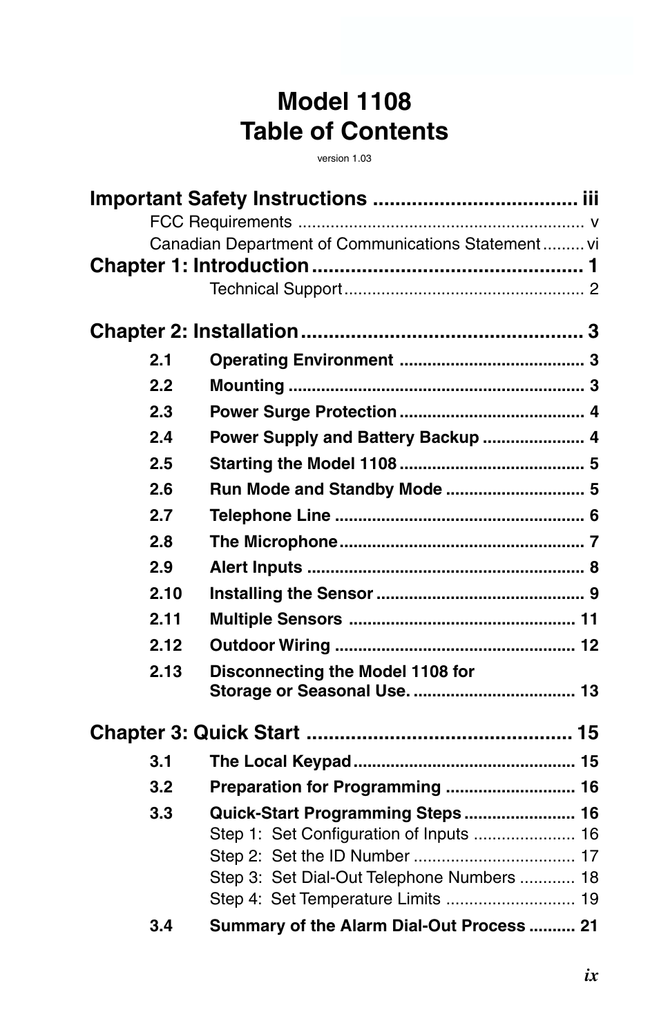 Phonetics 1108 User Manual | Page 9 / 110