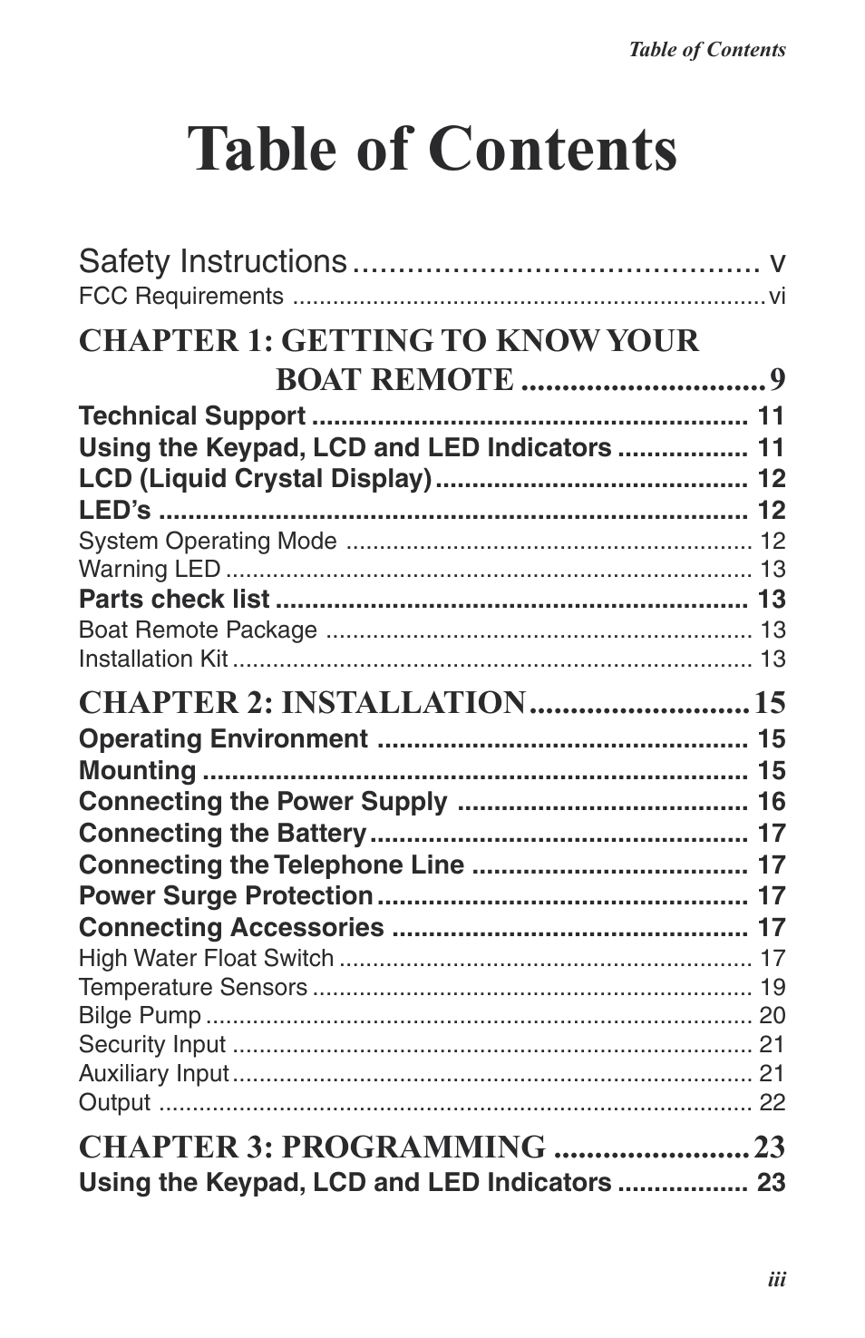 Phonetics Boat Remote User Manual | Page 3 / 90