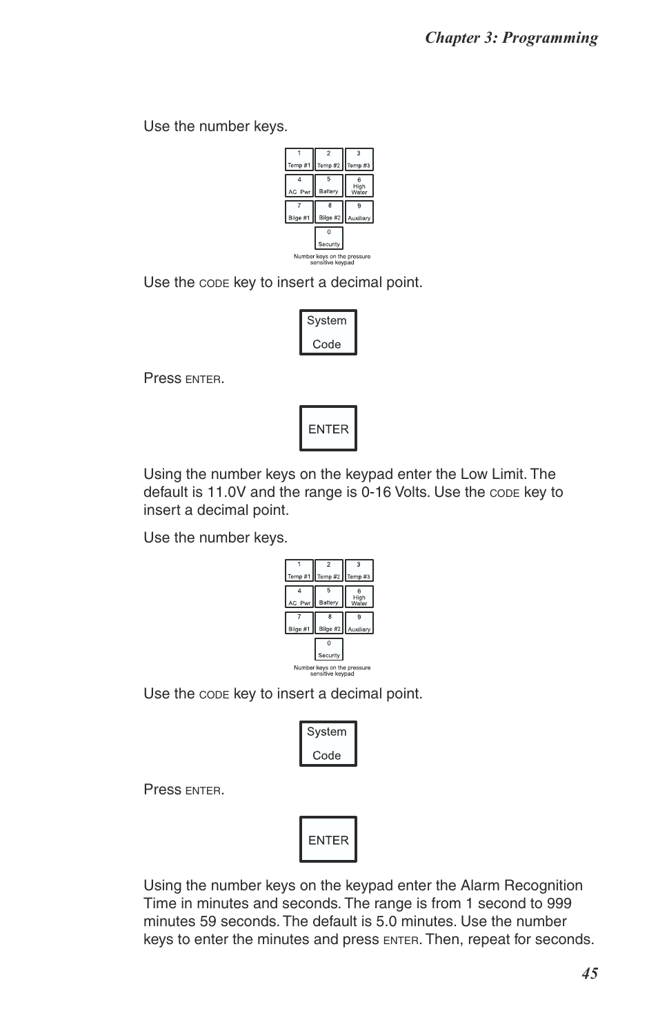 Chapter 3: programming 45 | Phonetics Boat Remote User Manual | Page 45 / 90