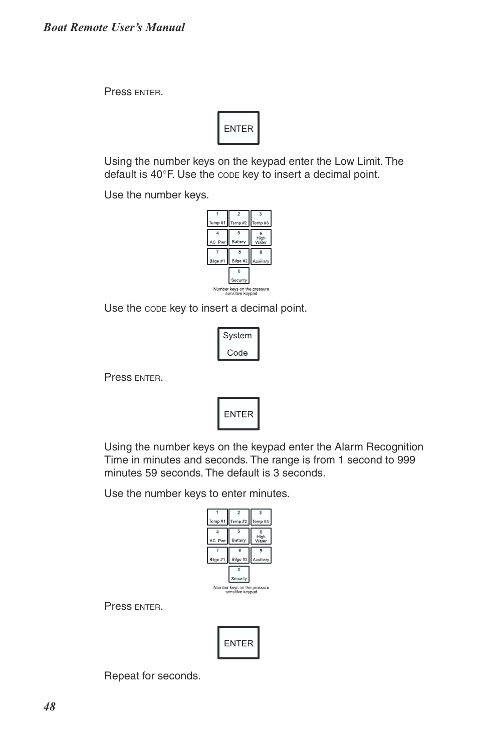 Boat remote user’s manual 48 | Phonetics Boat Remote User Manual | Page 48 / 90