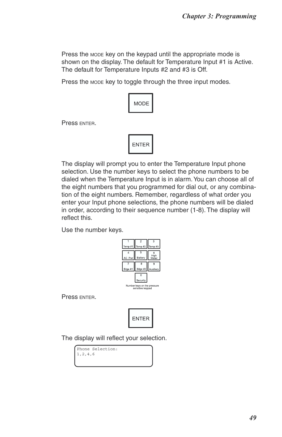 Chapter 3: programming 49 | Phonetics Boat Remote User Manual | Page 49 / 90