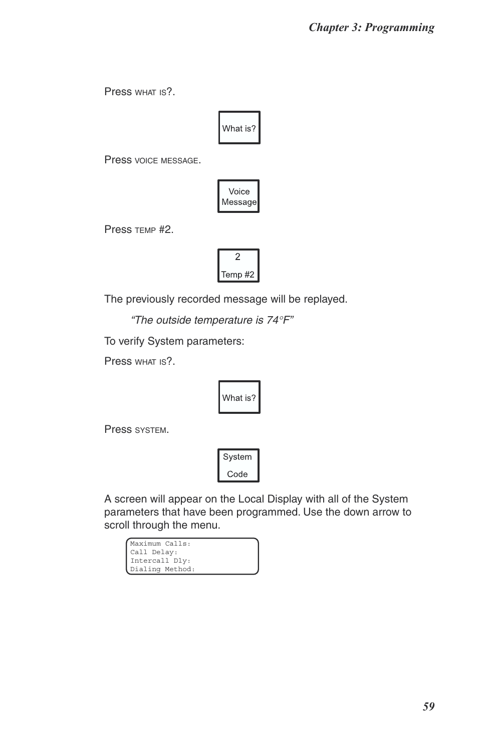 Chapter 3: programming 59 | Phonetics Boat Remote User Manual | Page 59 / 90