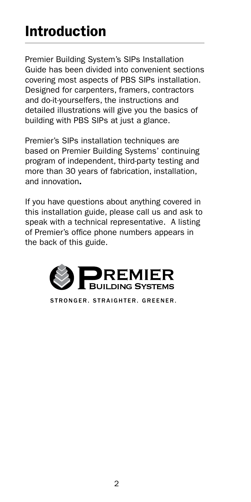 Introduction | Premier Floors User Manual | Page 2 / 56