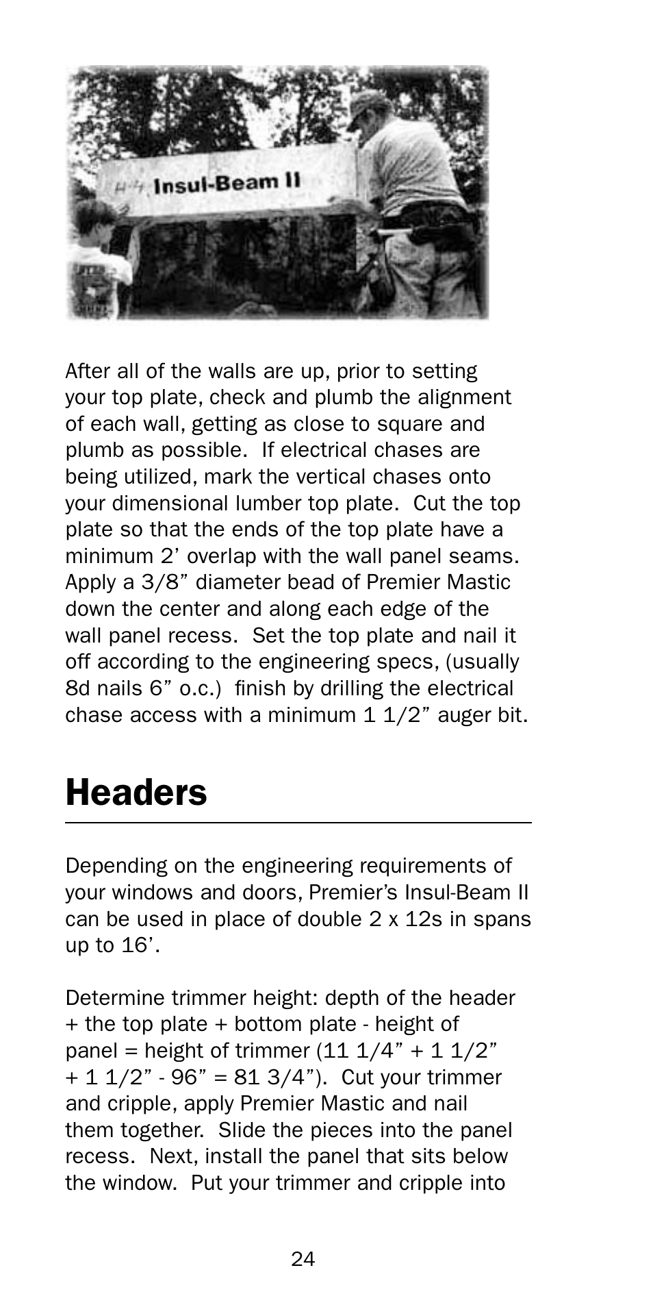 Headers | Premier Floors User Manual | Page 24 / 56