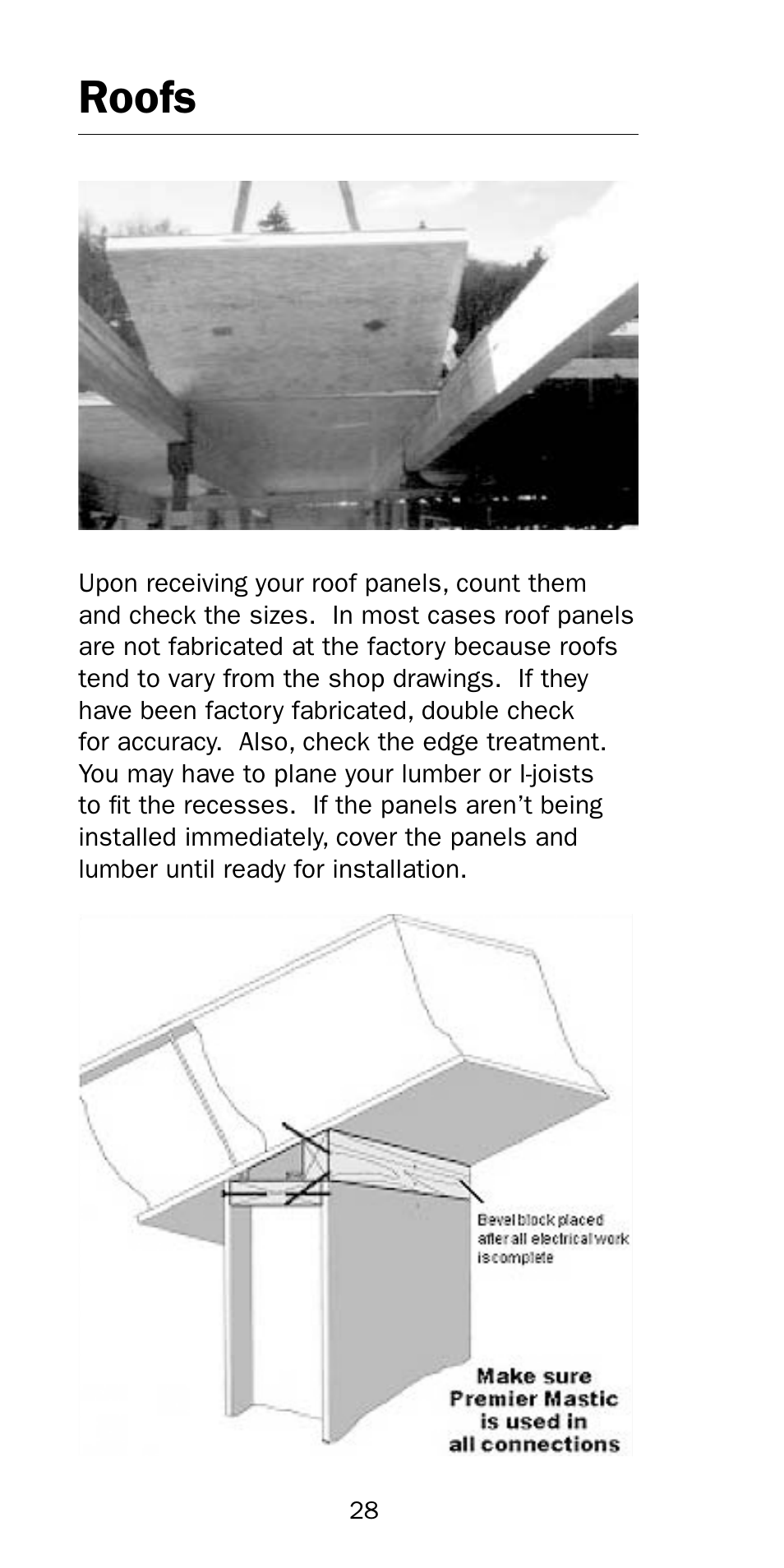 Roofs | Premier Floors User Manual | Page 28 / 56