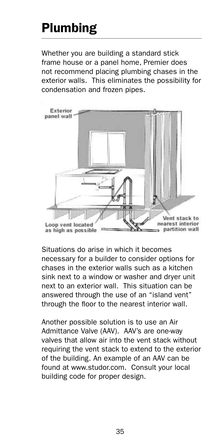 Plumbing | Premier Floors User Manual | Page 35 / 56