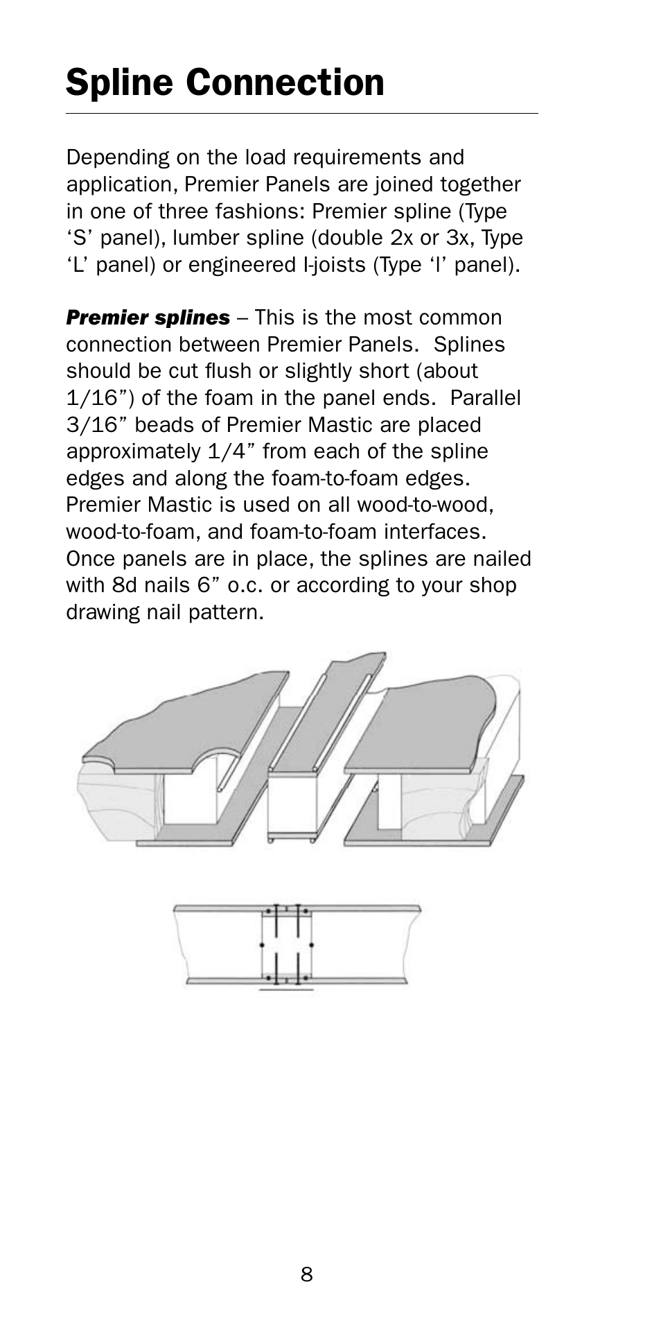Spline connection | Premier Floors User Manual | Page 8 / 56