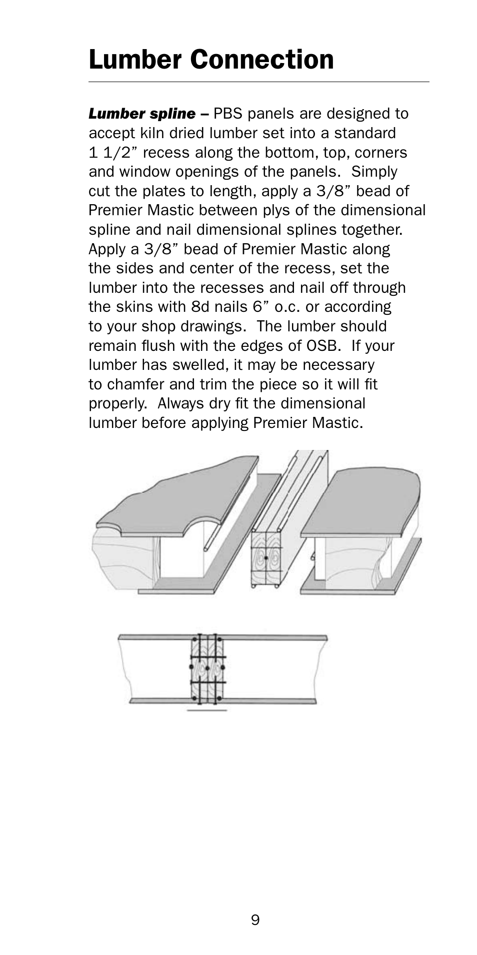 Lumber connection | Premier Floors User Manual | Page 9 / 56