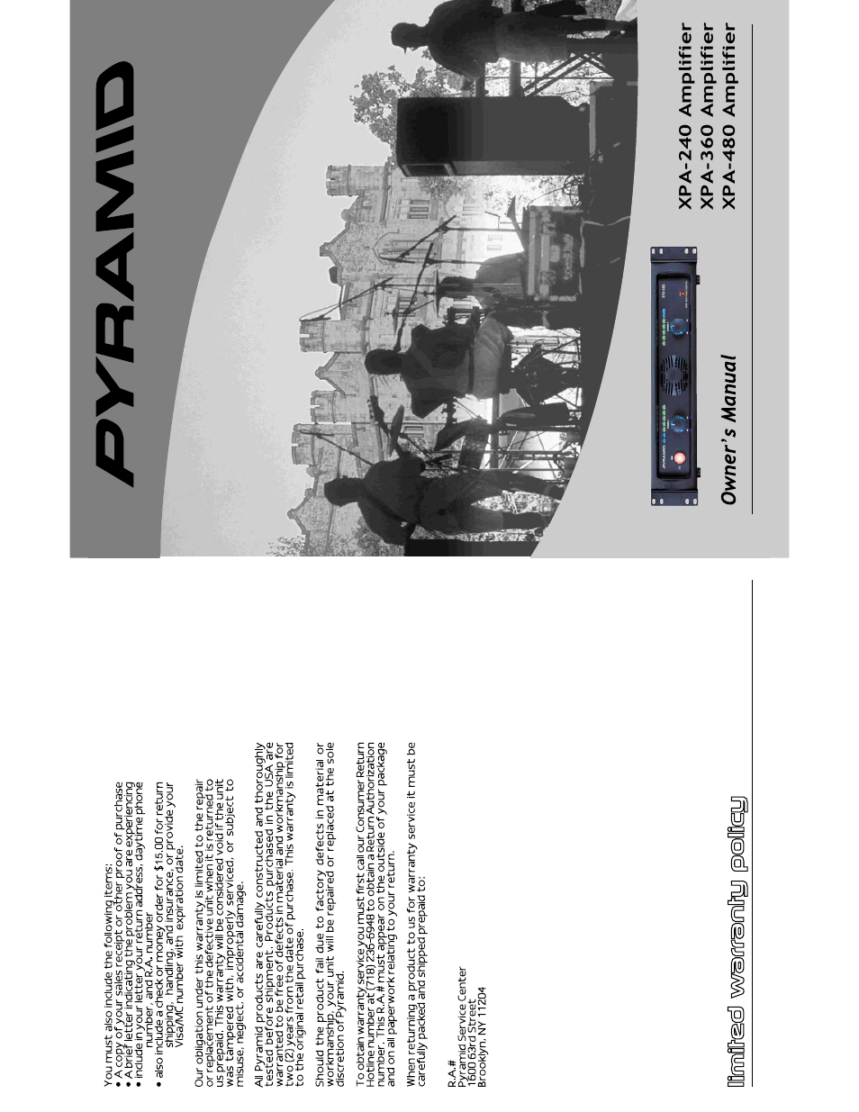 Pyramid Car Audio XPA-480 User Manual | 3 pages