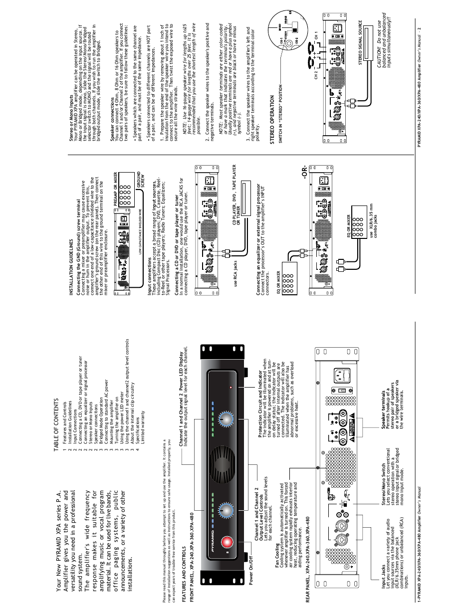 Bridge | Pyramid Car Audio XPA-480 User Manual | Page 2 / 3