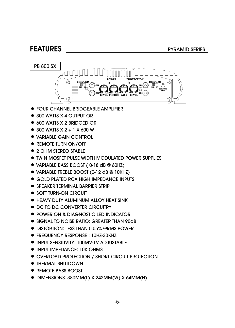 Pyramid Car Audio PB 610 SX User Manual | Page 6 / 17