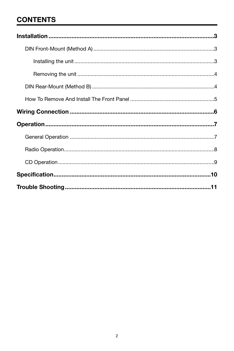 Pyramid Car Audio CDR40DX User Manual | Page 2 / 12