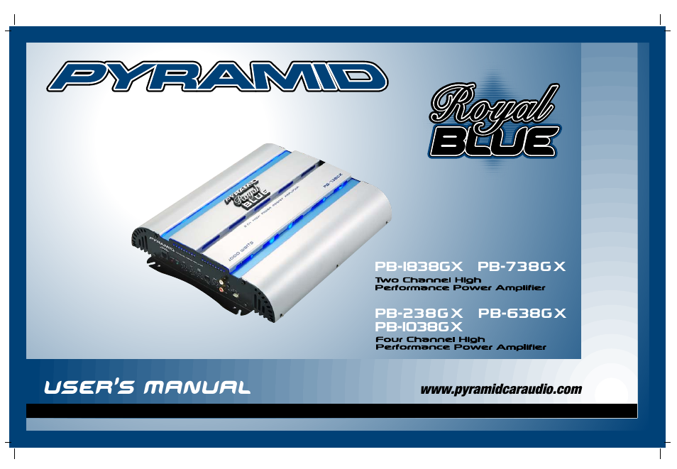 Pyramid Car Audio PB-738GX User Manual | 28 pages