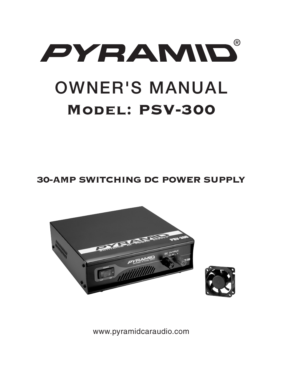 Pyramid Car Audio PSV-300 User Manual | 7 pages