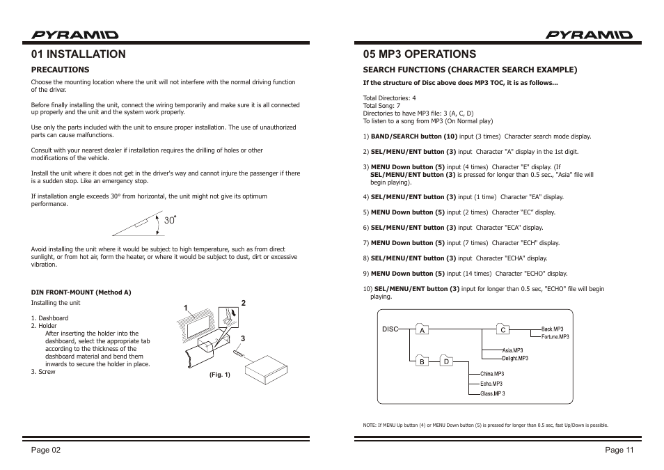 Pyramid Car Audio CDR-39M User Manual | Page 4 / 8