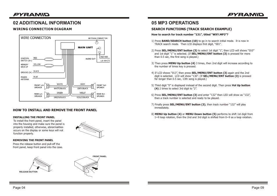 Pyramid Car Audio CDR-39M User Manual | Page 6 / 8