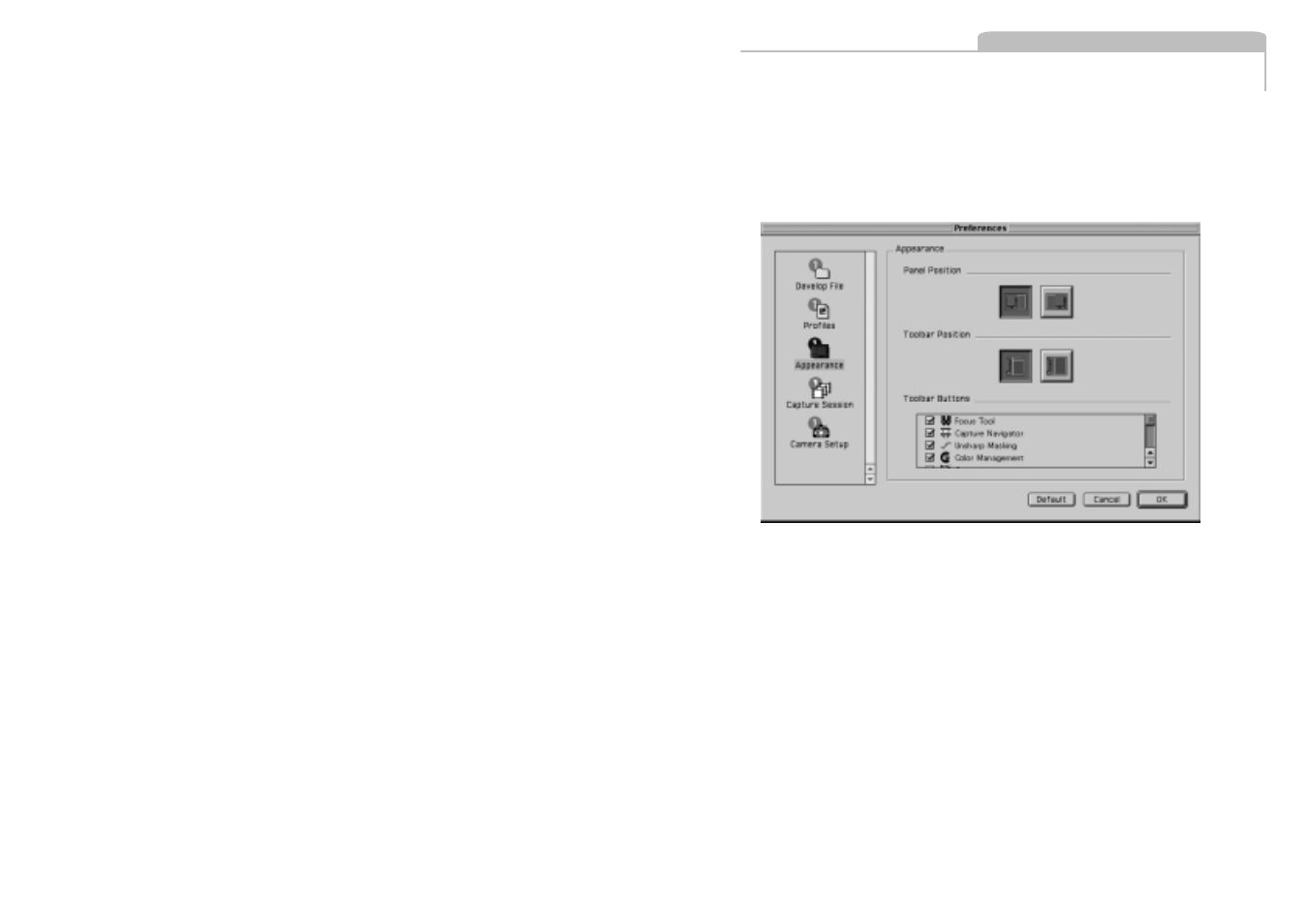 6 preferences | Phase One H 5 User Manual | Page 25 / 68