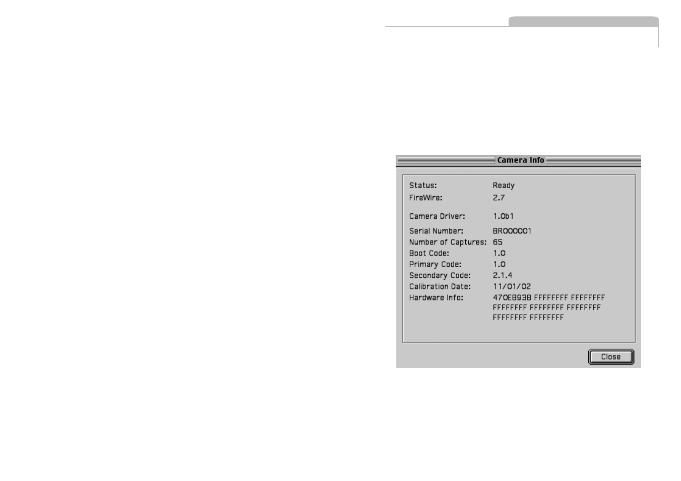 15 camera info | Phase One H 5 User Manual | Page 58 / 68
