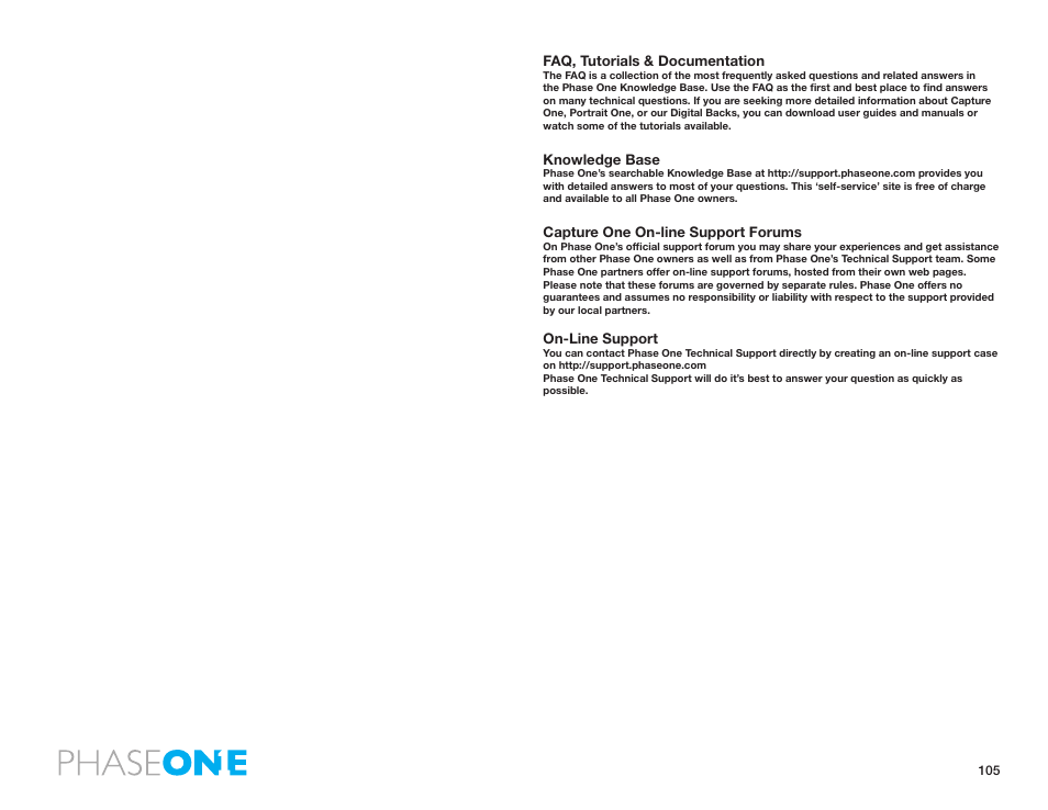 Phase One 645 AF User Manual | Page 105 / 106