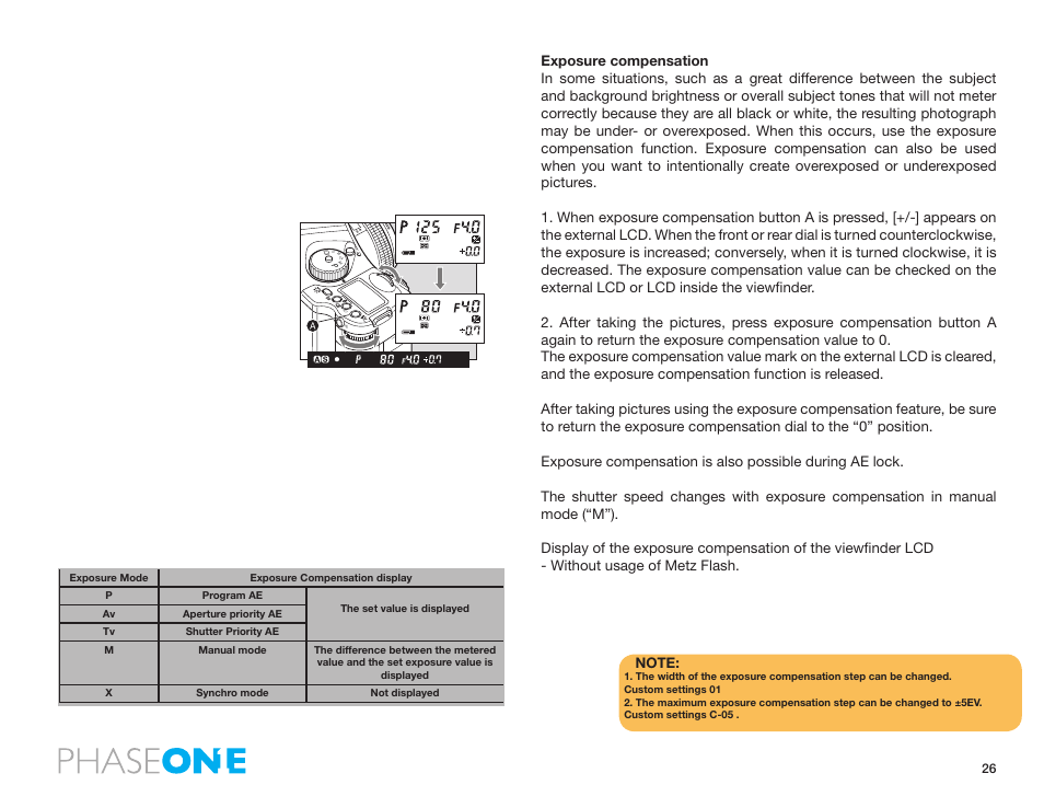 Phase One 645 AF User Manual | Page 26 / 106