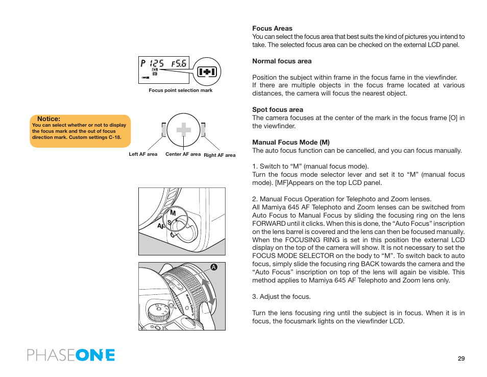 Phase One 645 AF User Manual | Page 29 / 106