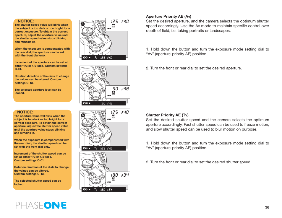 Notice | Phase One 645 AF User Manual | Page 36 / 106
