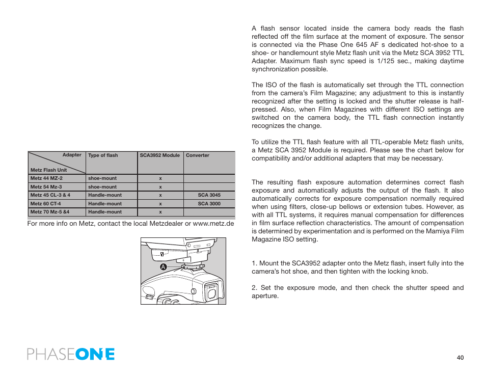 Phase One 645 AF User Manual | Page 40 / 106