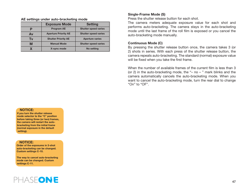 Phase One 645 AF User Manual | Page 47 / 106