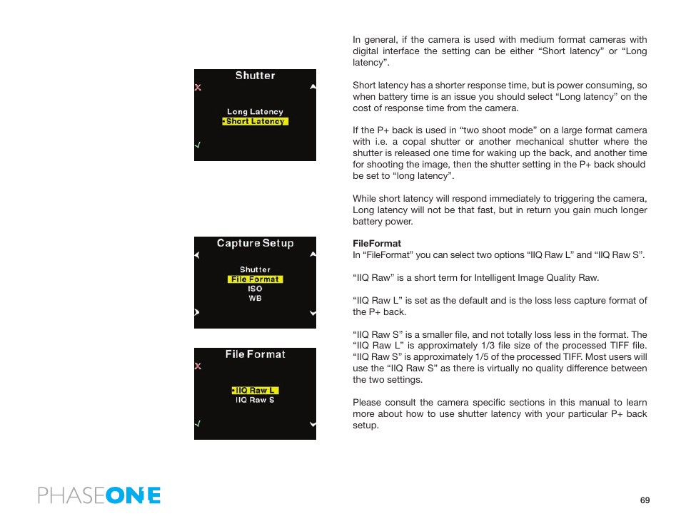 Phase One 645 AF User Manual | Page 69 / 106