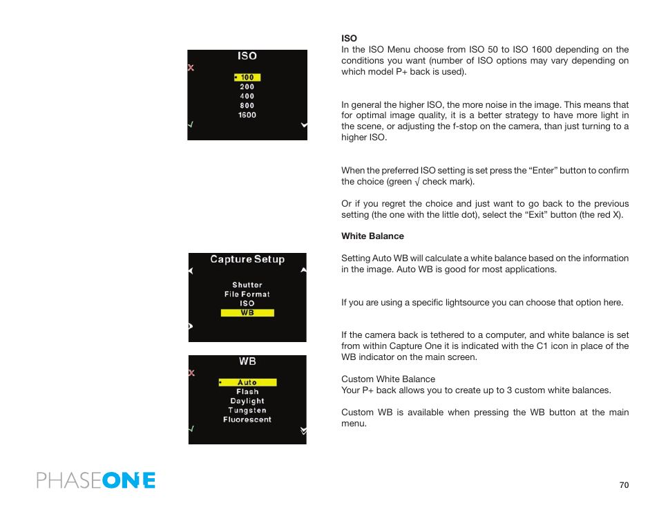 Phase One 645 AF User Manual | Page 70 / 106