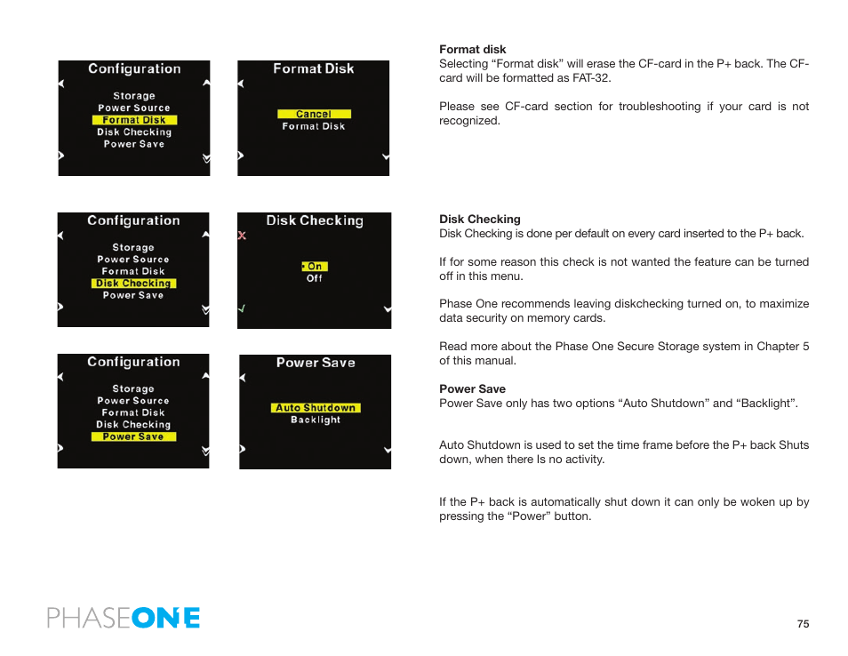 Phase One 645 AF User Manual | Page 75 / 106